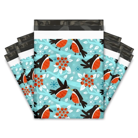 Birds & Berries Poly Mailers 10x13 Pack of 25 - Picture 2 of 2
